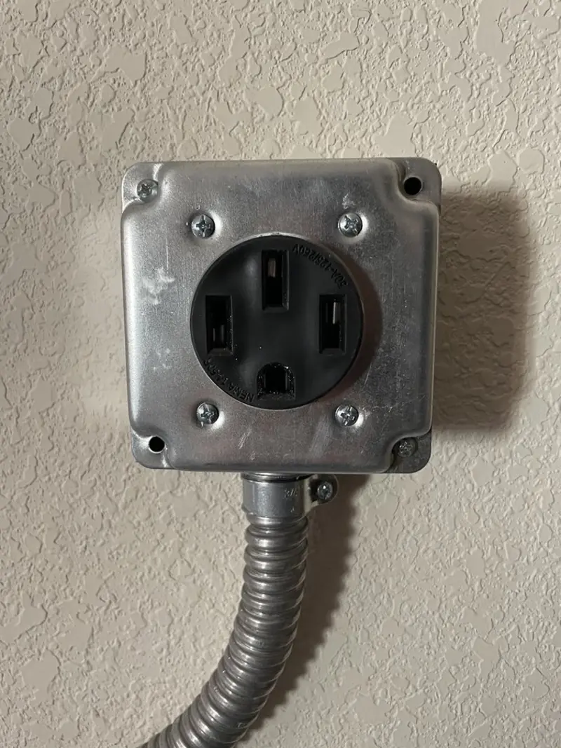 NEMA 14-50 outlet installed for Smart Home Electrical in Lower Chanceford